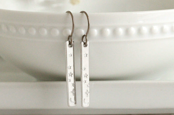 Celestial Moon and Stars Earrings