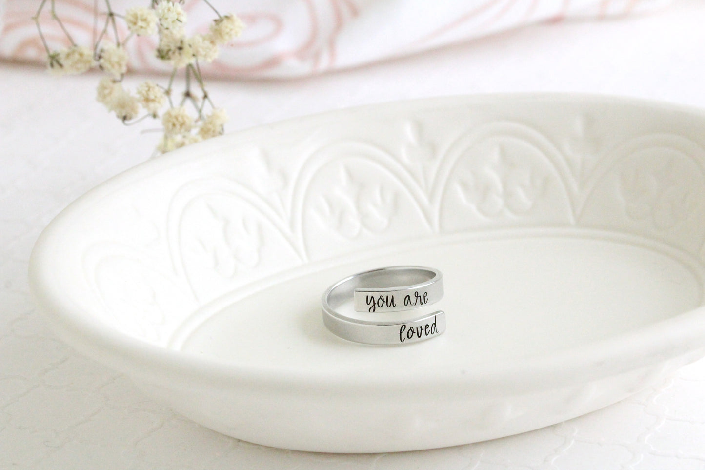 You Are Loved Wrap Ring