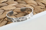 Palm Frond Wide Cuff Bracelet