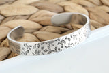 Leaves Wide Cuff Bracelet