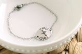 Swirl Cross Bracelet