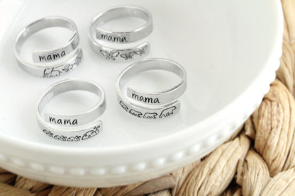 Mama and Baby Wrap Ring