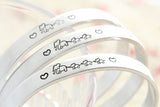 Mama And Baby Elephant Cuff Bracelet