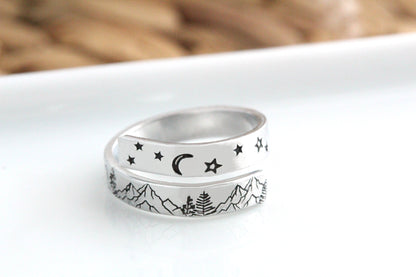 Mountains, Sun Wrap Ring