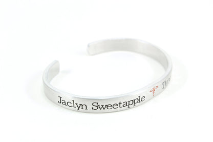Medical Alert Bracelet With Text Inside