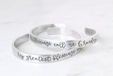 My Greatest Blessings Call Me Grandma Cuff Bracelet