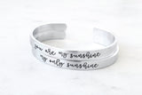 You Are My Sunshine Cuff Bracelet Set