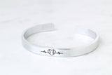 Heartbeat Cuff Bracelet