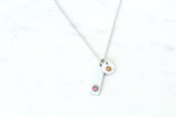 Birthstone Flower Necklace
