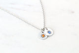 Birthstone Flower Necklace