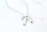 Birthstone Flower Necklace