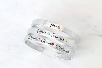 Birthstone Name Bracelet