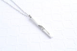 Lavender Vertical Bar Necklace