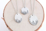 Walk By Faith Oval Forest Necklace
