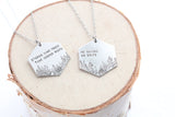 Large Hexagon Forest Necklace