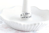 It Is Well With My Soul Wrap Ring