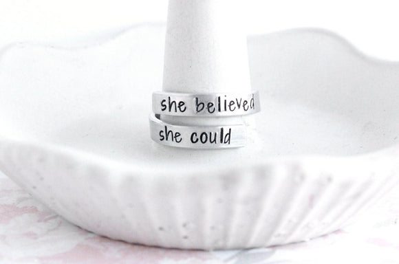 She Believed She Could Wrap Ring