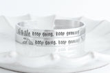 Keep Going Keep Growing Cuff Bracelet