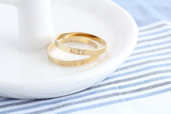 Gold Stacking Ring