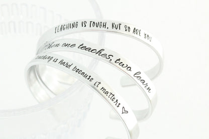 Teacher Cuff Bracelet