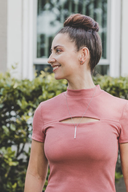 Long Bar Name Necklace