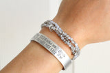 God Is Within Her She Will Not Fall Wide Cuff Bracelete
