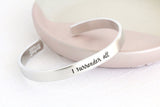 I Surrender All Cuff Bracelet