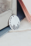 Walk By Faith Oval Forest Necklace