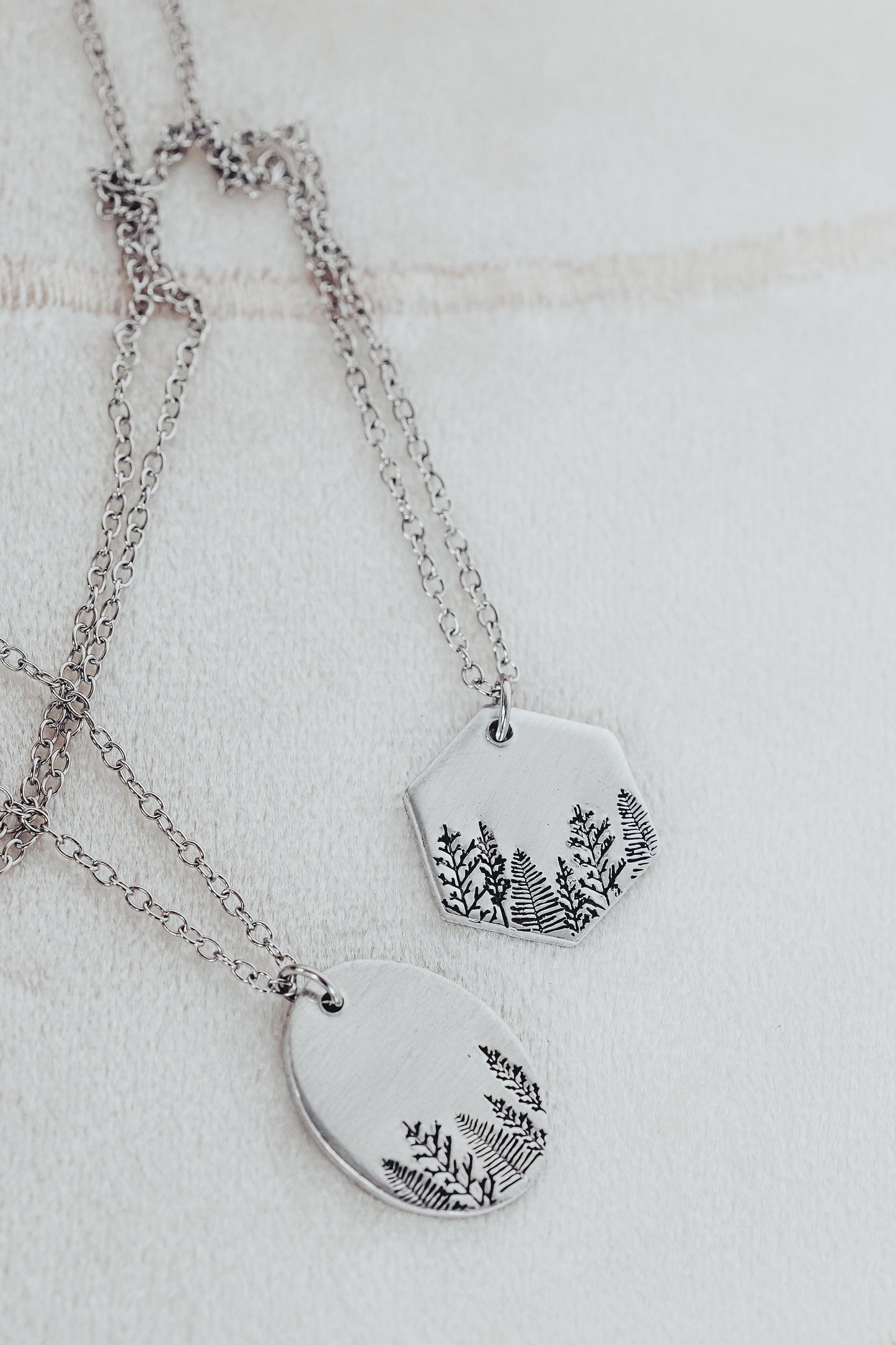 Walk By Faith Oval Forest Necklace