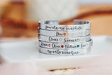 Birthstone Name Bracelet