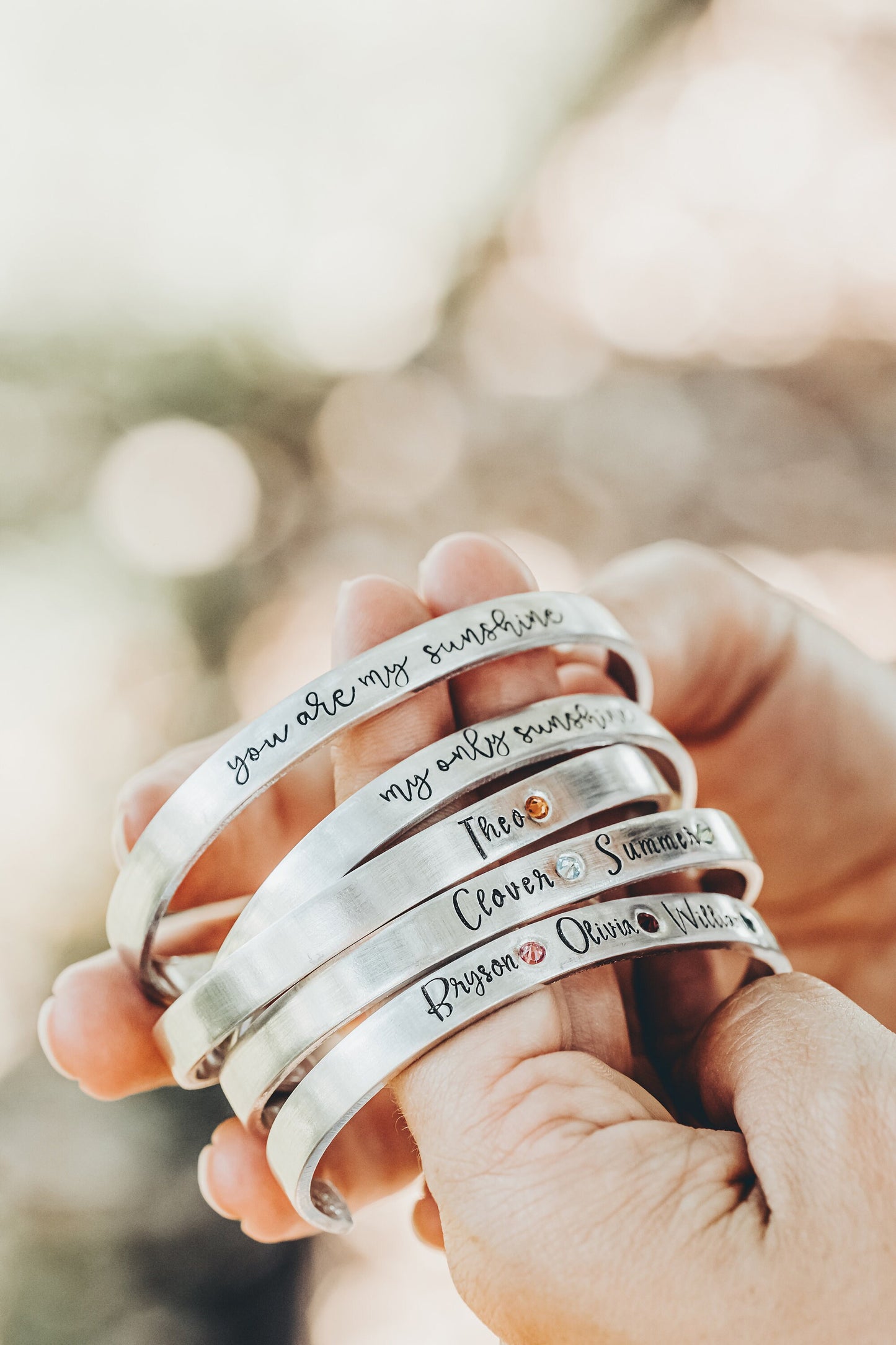 Birthstone Name Bracelet