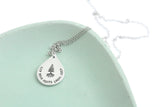 Deep Roots Teardrop Necklace