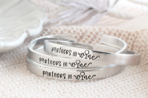 Partners In Wine Cuff Bracelet