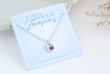 Birthstone Flower Necklace