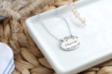 Floral Oval Mama Necklace