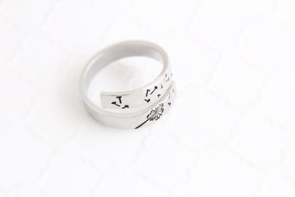 Dandelion Wrap Ring