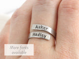 Personalized Name Wrap Ring