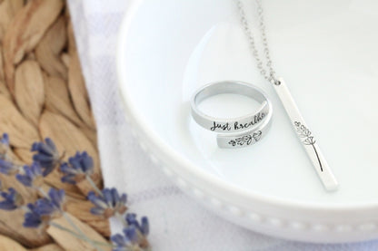 Lavender Wrap Ring