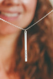Personalized Long Bar Name Necklace