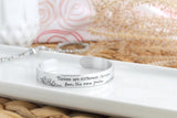 Sisters Are Different Flowers From The Same Garden Cuff Bracelet