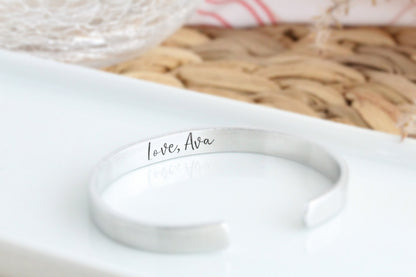 Sisters Are Different Flowers From The Same Garden Cuff Bracelet