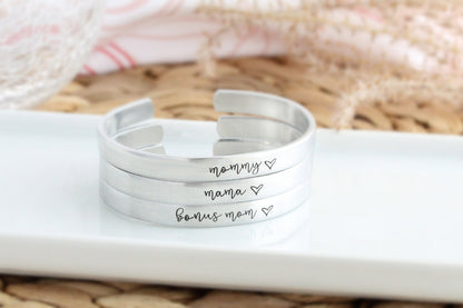 Bonus Mom Cuff Bracelet