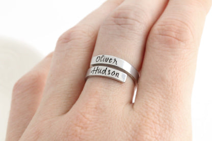 Personalized Name Wrap Ring