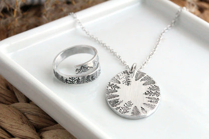 Large Oval Forest Necklace