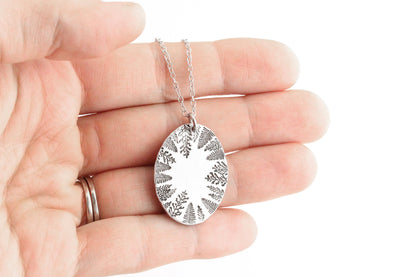 Large Oval Forest Necklace