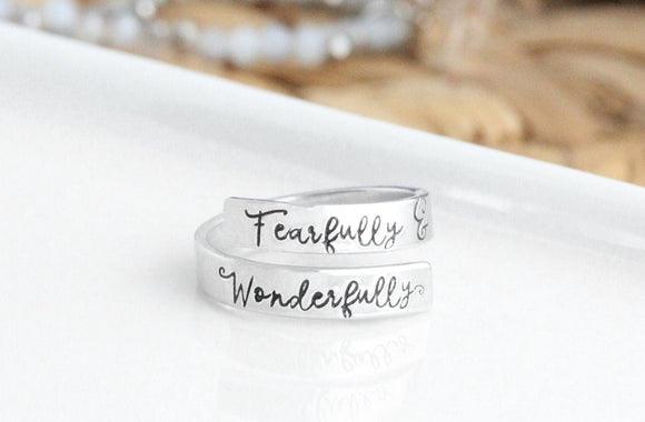 Fearfully & Wonderfully Made Wrap Ring