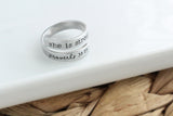 She Is Strong Proverbs 31:25 Wrap Ring
