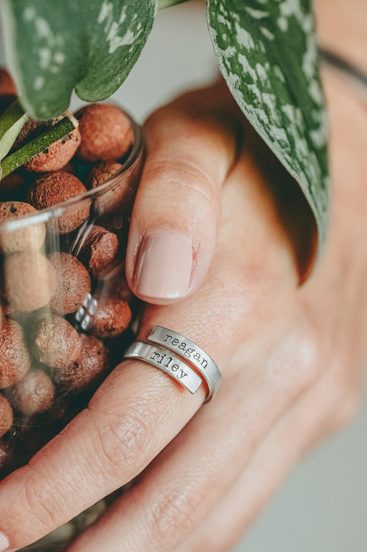 Personalized Name Wrap Ring