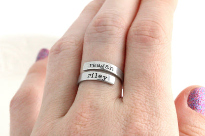 Personalized Name Wrap Ring