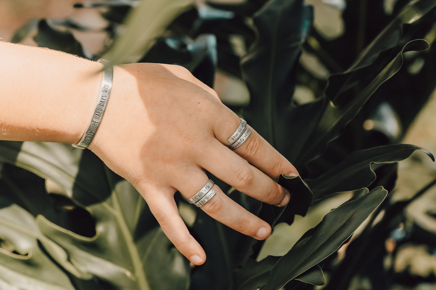 Don't Let The Hard Days Win Wrap Ring